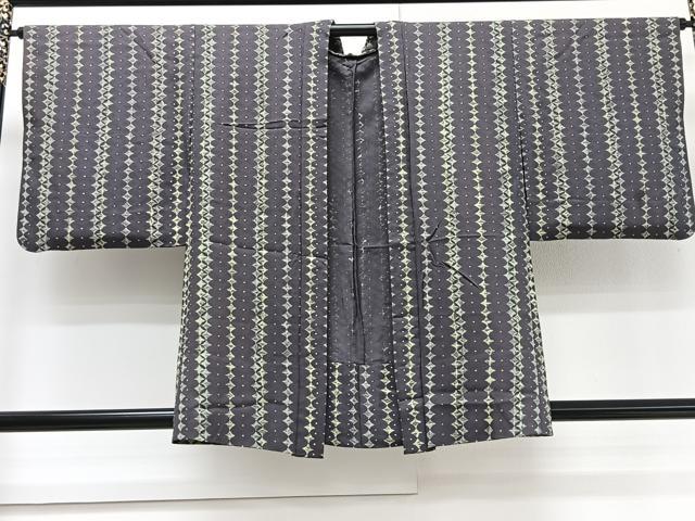 平和屋着物▽羽織 単衣 七宝文 正絹 逸品 CAAV5645id
