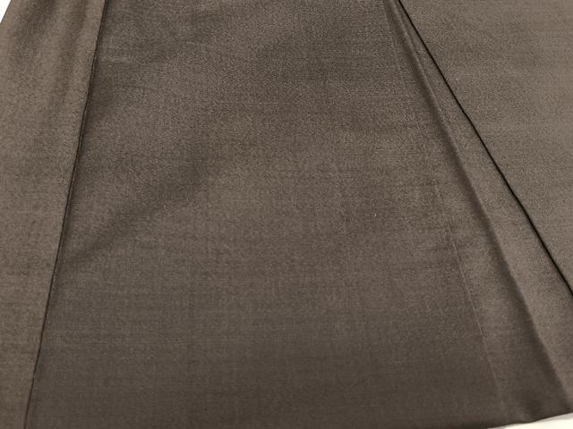 平和屋着物#男性 長羽織 紋付き 赤墨色 正絹 逸品 CAAV5649id