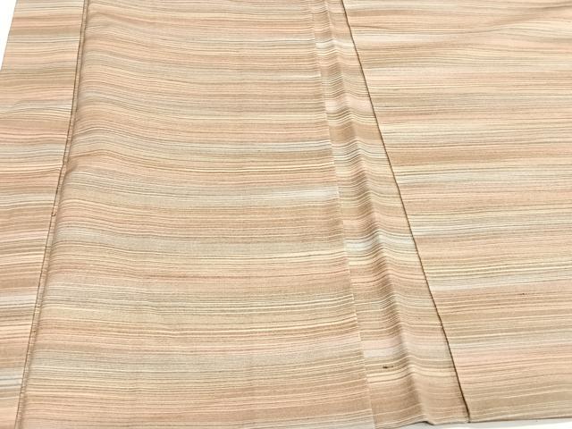 平和屋着物#羽織 紬地 横縞 正絹 逸品 CAAV5670id