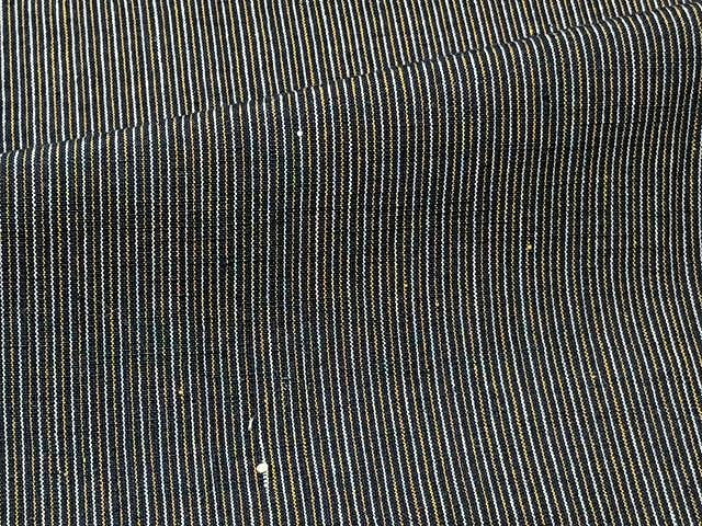 平和屋着物▽上質な紬 単衣 縞 正絹 逸品 CAAU3781xi