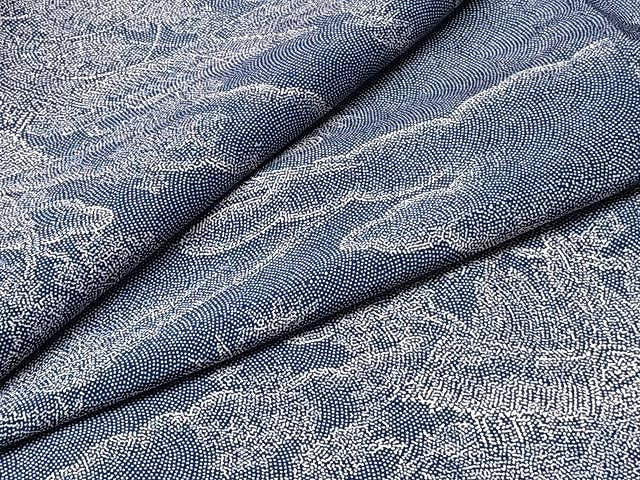 平和屋着物▽上質な小紋 単衣 風景文 正絹 逸品 CAAU3782xi