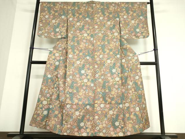 平和屋着物▽小紋 単衣 辻が花 洗える着物 DAAT9834az