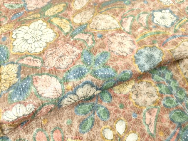 平和屋着物▽小紋 単衣 辻が花 洗える着物 DAAT9834az