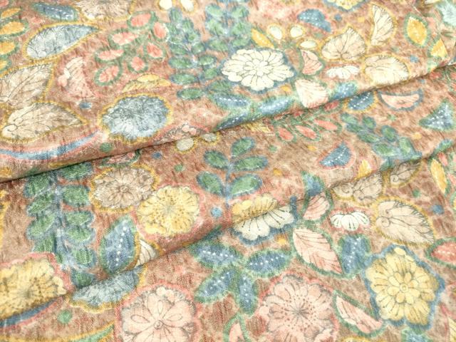 平和屋着物▽小紋 単衣 辻が花 洗える着物 DAAT9834az