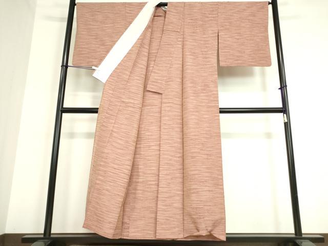平和屋着物▽上質な紬 単衣 霞文 正絹 逸品 DAAT9852az