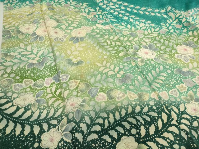 平和屋着物▽訪問着 単衣 作家物 辻が花 暈し染め 正絹 逸品 DAAT9881az