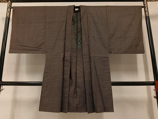 平和屋着物●男性 本場大島紬 アンサンブル 一元7マルキ 正絹 逸品 AAAY5633ph