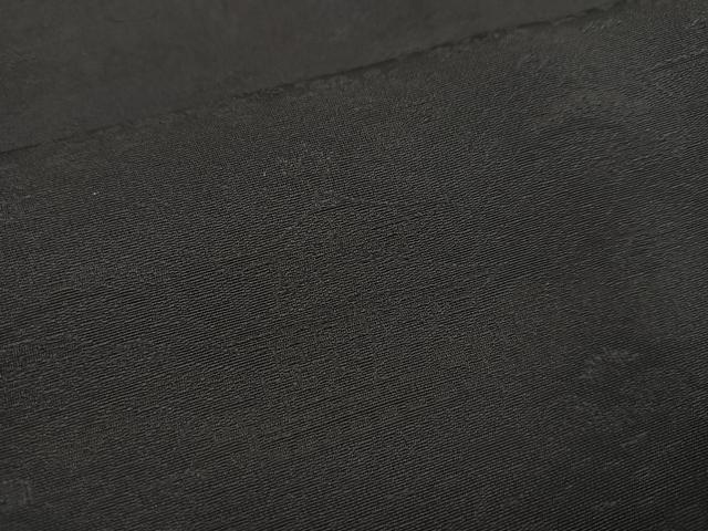 平和屋着物●上質な色無地 人物風景草花地紋 黒紅色 正絹 逸品 AAAY6319ph