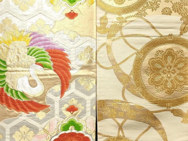 平和屋本店■袋帯 西陣 まとめて100点 鳳凰 鶴 鴛鴦 更紗 花柄 宝相華 金銀糸 など 着用可能多数 未使用品あり 全て正絹 se3462