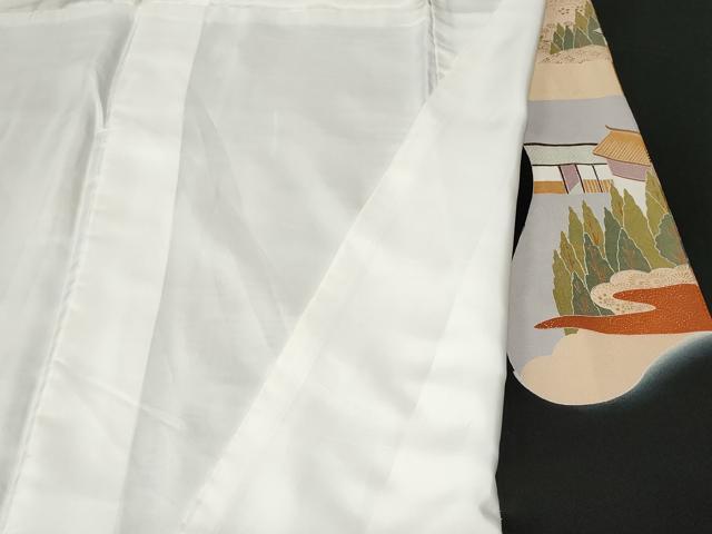 平和屋着物■豪華黒留袖 駒刺繍 人物御所解文 暈し染め 金彩 正絹 逸品 CAAU0680ev