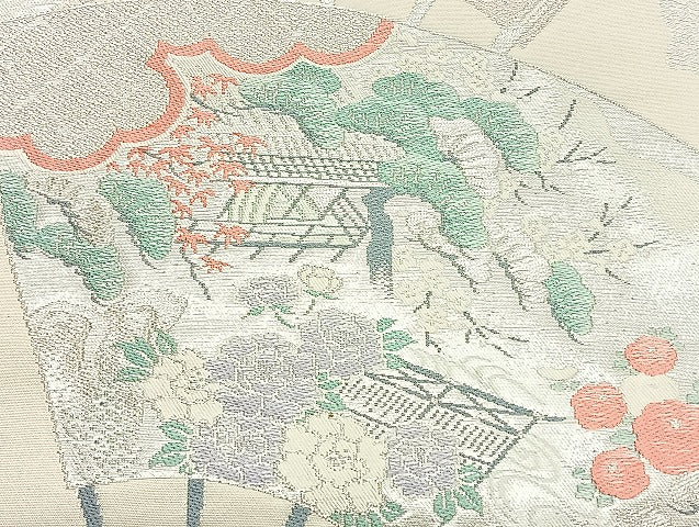 平和屋着物■袋帯 西陣 まとめて100点 鳳凰 向かい鶴 尾長鳥 鴛鴦 向かい蝶 風景 更紗 松竹梅 正倉院 佐賀錦 未使用品あり 全て正絹 mmm937