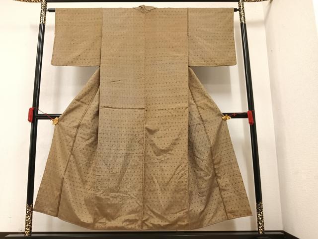 平和屋着物●上質な紬 花 正絹 逸品 AAAY7951ph