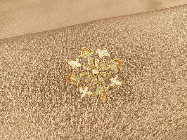 平和屋着物●訪問着 花唐草文 暈し染め 金彩 正絹 逸品 AAAY8621ph