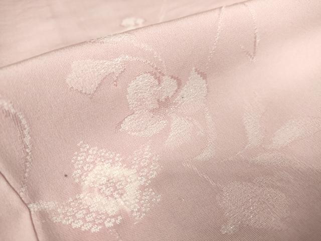 平和屋着物▽上質な小紋 単衣 絞り 枝花文 ラメ 正絹 逸品 DAAV5186az