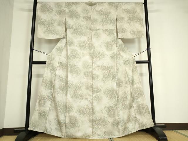 平和屋着物▽小紋 単衣 笹文 洗える着物 DAAV5212az