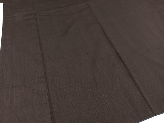 平和屋着物●男性 紬 格子 正絹 逸品 AAAZ1835ph