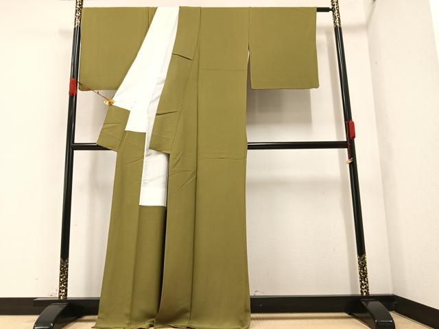 平和屋着物●上質な色無地 作家物 大山紫雲 正絹 逸品 AAAZ1945ph