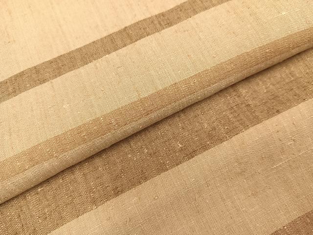 平和屋着物●上質な紬 横段文 正絹 逸品 AAAZ1957ph