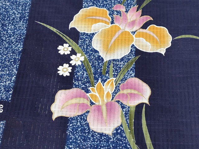 平和屋本店■浴衣 まとめて 3点 花柄 ラメ など 着用可能多数 ppp2417 km