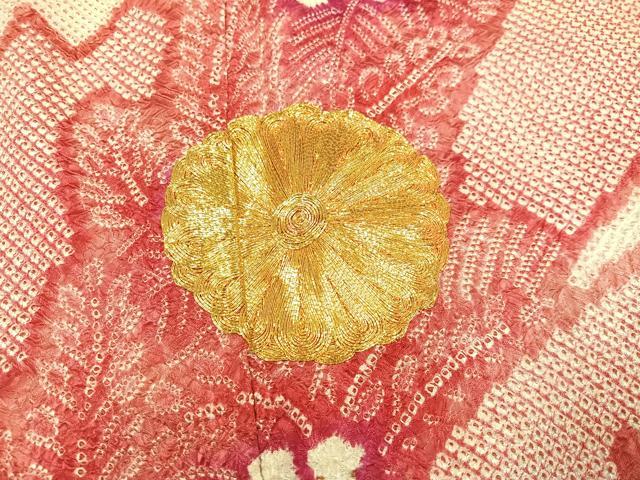 平和屋着物●豪華振袖 駒刺繍 絞り 草花文 正絹 逸品 AAAZ2404ph