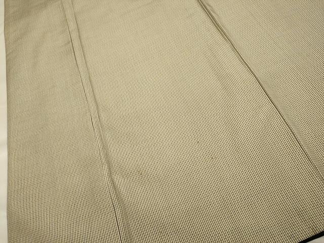 平和屋着物●本場縞大島紬 格子 正絹 逸品 DABF5793du