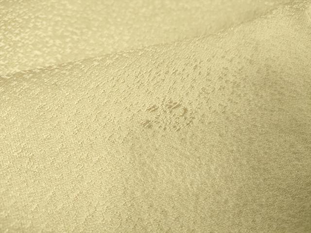 平和屋着物▽上質な色無地 単衣 舞花地紋 練色 正絹 逸品 DAAV5358az