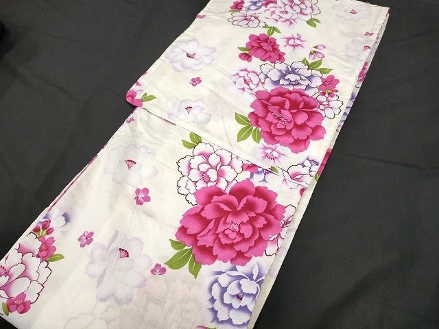 平和屋本店■浴衣 まとめて 3点 蜻蛉 花柄 朝顔 しじら織 など 着用可能多数 ppp2449 km