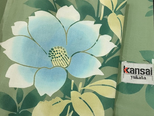 平和屋本店■浴衣 まとめて 3点 花柄 Kansai 山本寛斎 しじら織 など 着用可能多数 ppp2446 km