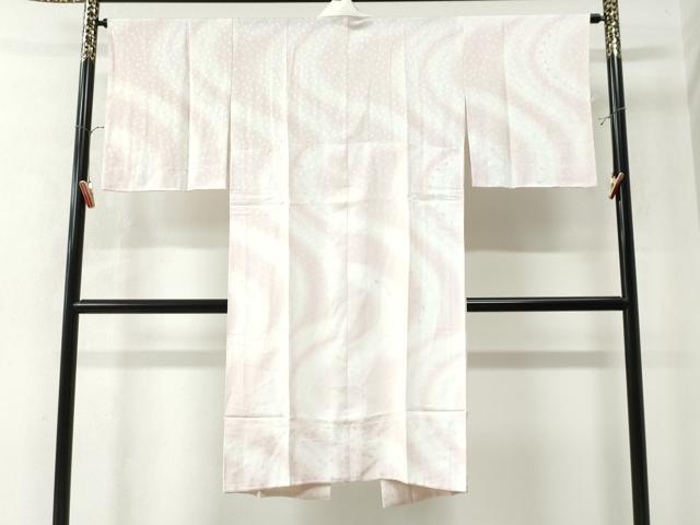平和屋着物●長襦袢 舞桜地紋 暈し染め 西武百貨店扱い 正絹 逸品 未使用 CAAW7289yc