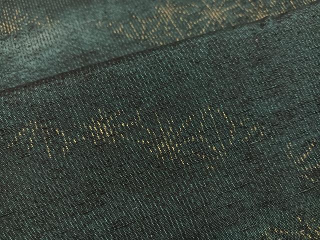 平和屋着物●上質な紬 麻の葉文様 正絹 逸品 AAAZ5082ph