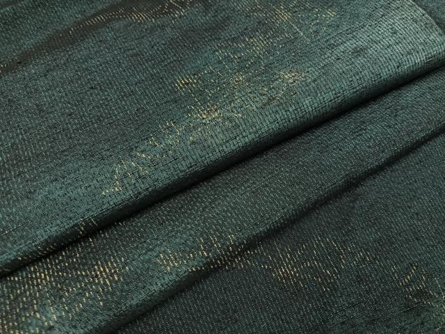 平和屋着物●上質な紬 麻の葉文様 正絹 逸品 AAAZ5082ph
