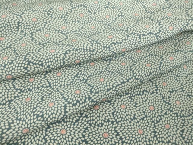 平和屋着物▽上質な小紋 単衣 菊尽くし 正絹 逸品 DAAV5394az