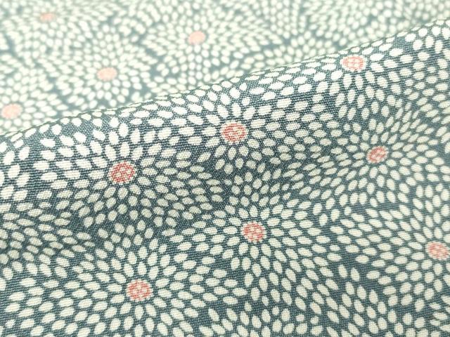 平和屋着物▽上質な小紋 単衣 菊尽くし 正絹 逸品 DAAV5394az