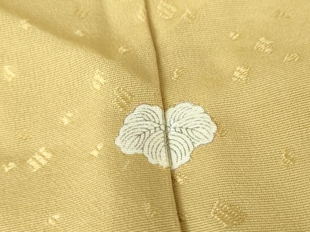平和屋着物▽上質な色無地 単衣 箔散らし地紋 枯色 正絹 逸品 DAAV5536az