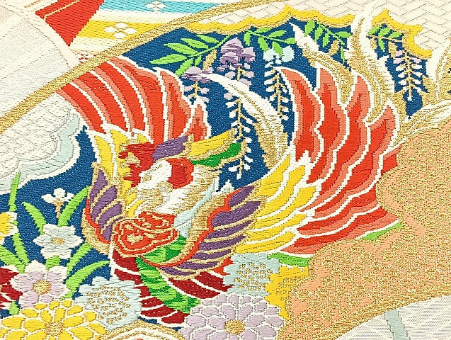 平和屋着物■袋帯 西陣 まとめて100点 鳳凰 向い鶴 向い尾長鳥 人物 蝶 風景 更紗 花柄 楽器 正倉院 佐賀錦 未使用品あり 全て正絹 mmm949