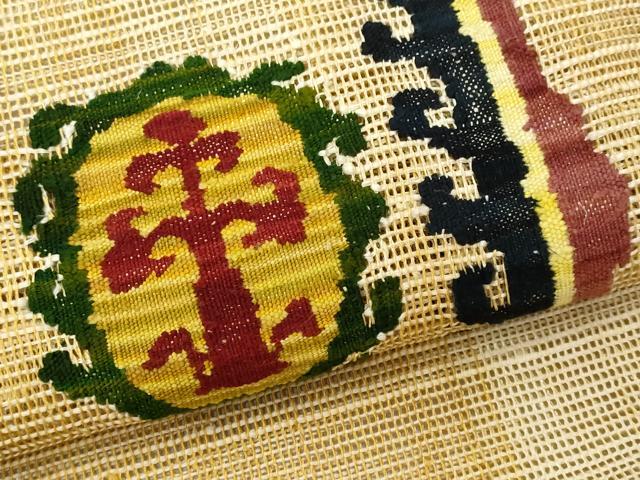 平和屋着物*夏物 八寸名古屋帯 抽象文 正絹 逸品 CAAW6871fb