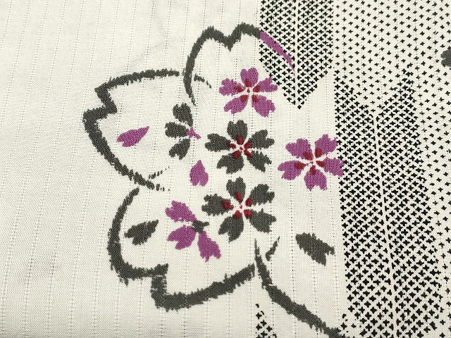 平和屋本店■浴衣 まとめて 3点 花柄 ラメ 綿紅梅 など 着用可能多数 ppp2509 km