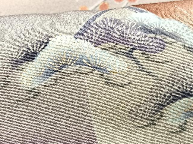 平和屋着物■豪華黒留袖 作家物 駒刺繍 石庭松文 暈し染め 金銀彩 正絹 逸品 CAAX1691xe