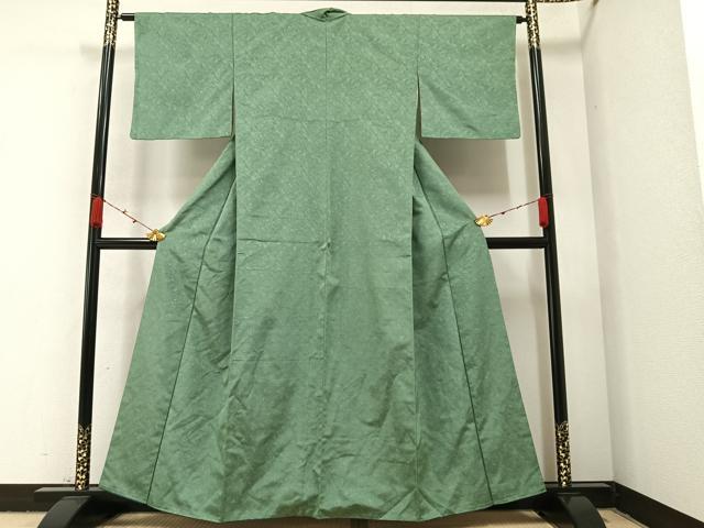 平和屋着物●お召 墨流し文 正絹 逸品 AABA1266ph