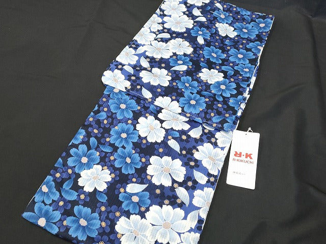平和屋本店■浴衣 まとめて 3点 花柄 朝顔 ハイビスカス R.KIKUCHIブランド など 着用可能多数 未使用品あり ppp2540 km
