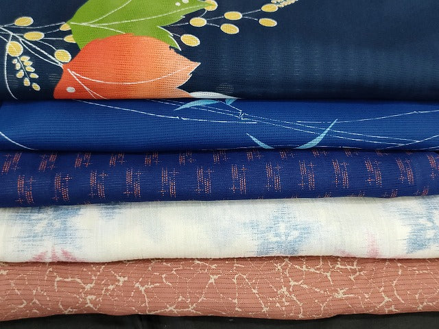 平和屋本店■夏物 小紋 絽 紗 洗える着物 まとめて20点 鶴 人物 花柄 手描き 着用可能多数 se3603