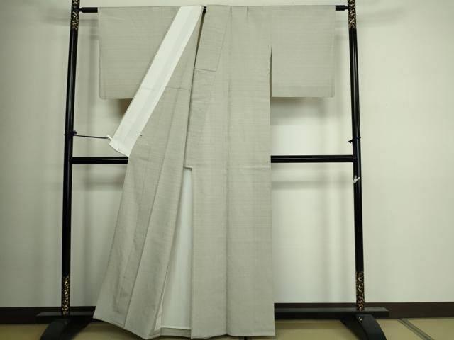 平和屋着物▽本塩沢 単衣 110亀甲 正絹 逸品 DAAV9989sf