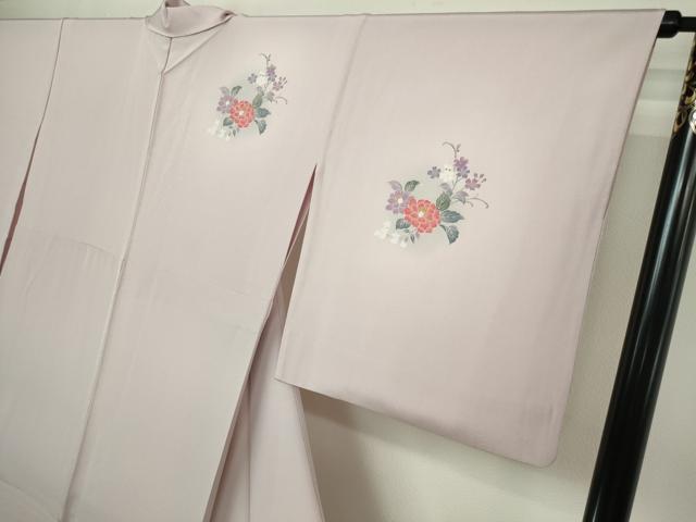 平和屋着物▽訪問着 単衣 結び紐花文 暈し染め 金彩 正絹 逸品 DAAV9981sf