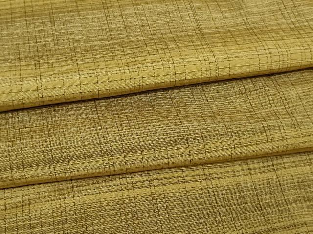 平和屋着物▽上質な紬 単衣 横段文 正絹 逸品 DAAV9988sf