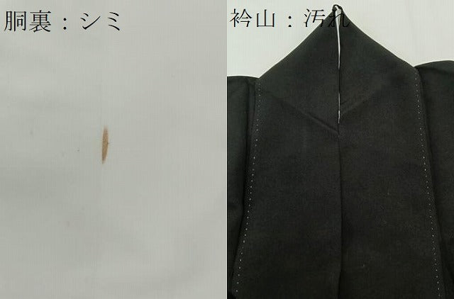 平和屋着物■豪華黒留袖 刺繍 雲取り花文 金彩 正絹 逸品 CAAW6279kb