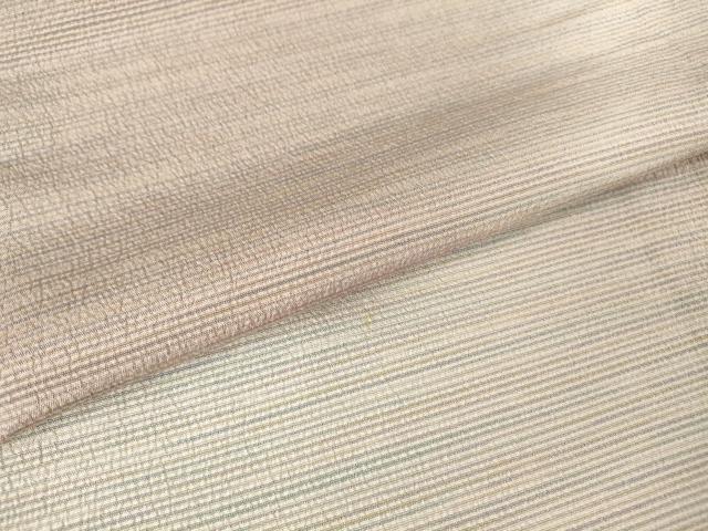 平和屋着物▽本塩沢 やまだ織 訪問着 染色作家 桐村博 単衣 霞文 正絹 逸品 DAAV5720az