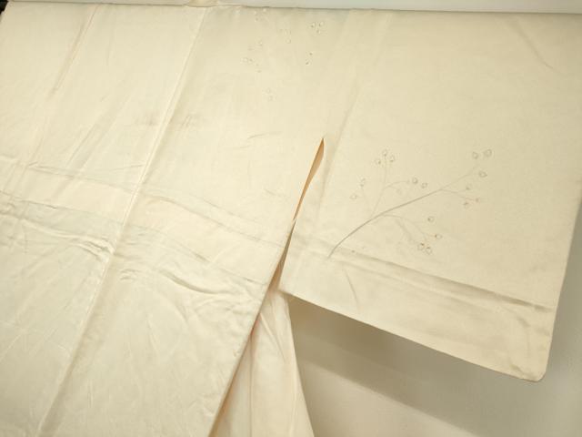 平和屋着物▽訪問着 単衣 刺繍 枝蕾 正絹 逸品 DAAV5767az