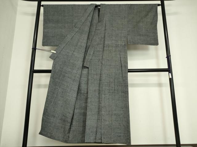 平和屋着物▽男性 紬 単衣 縞 正絹 逸品 DAAV5783az