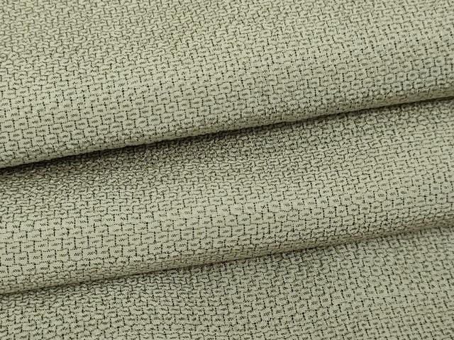 平和屋着物▽本塩沢 単衣 110亀甲 正絹 逸品 DAAV9989sf