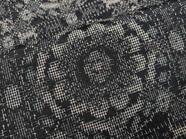 平和屋着物●上質な紬 花づくし 正絹 逸品 AABA4309ph